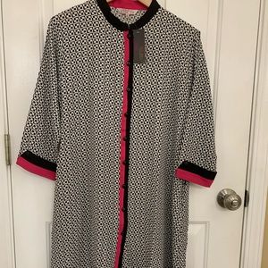 Brand new one piece black and magenta color Kameez/ long Fatua.